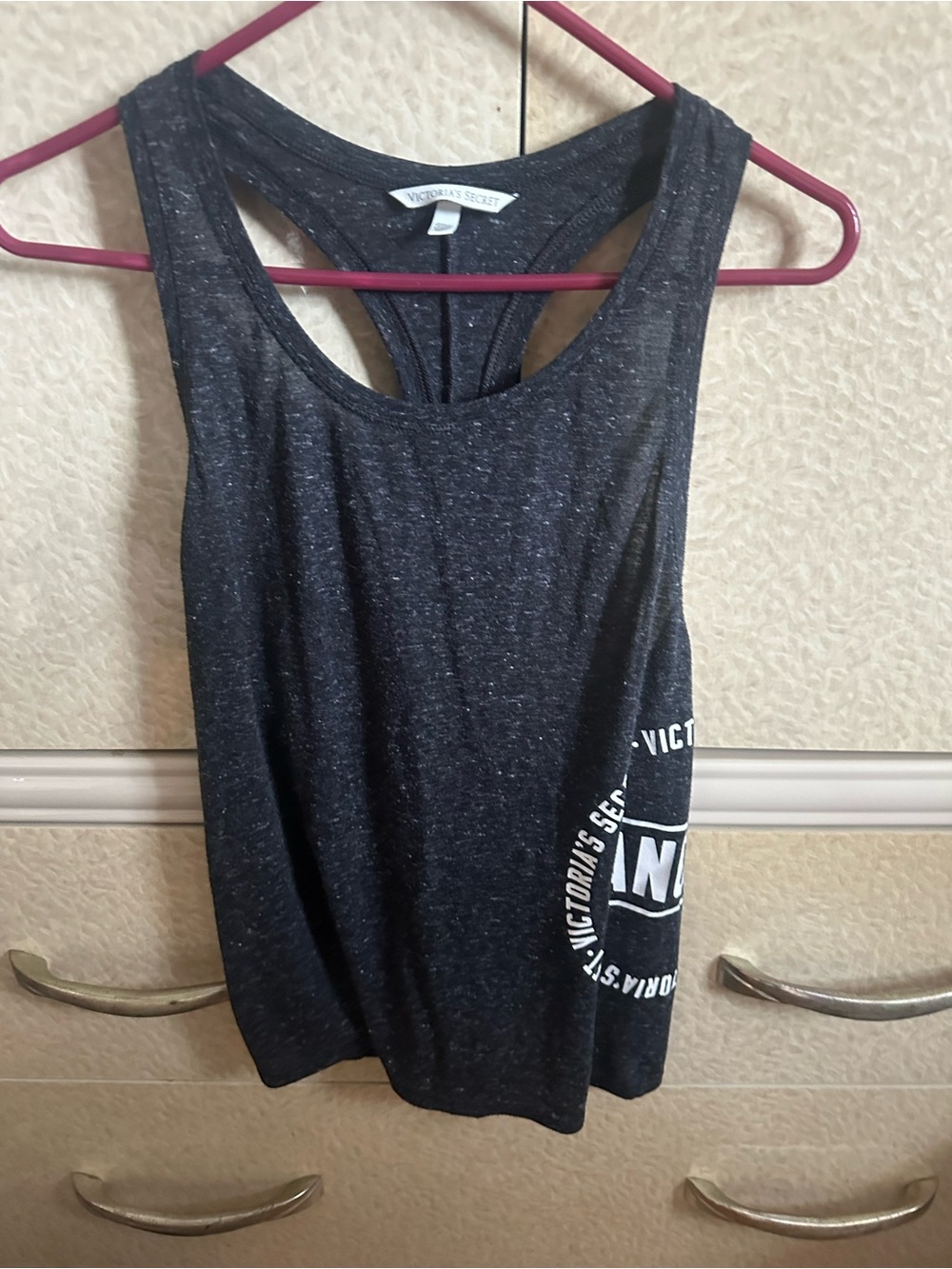 Victoria's Secret Charcoal Heather Racerback Tank